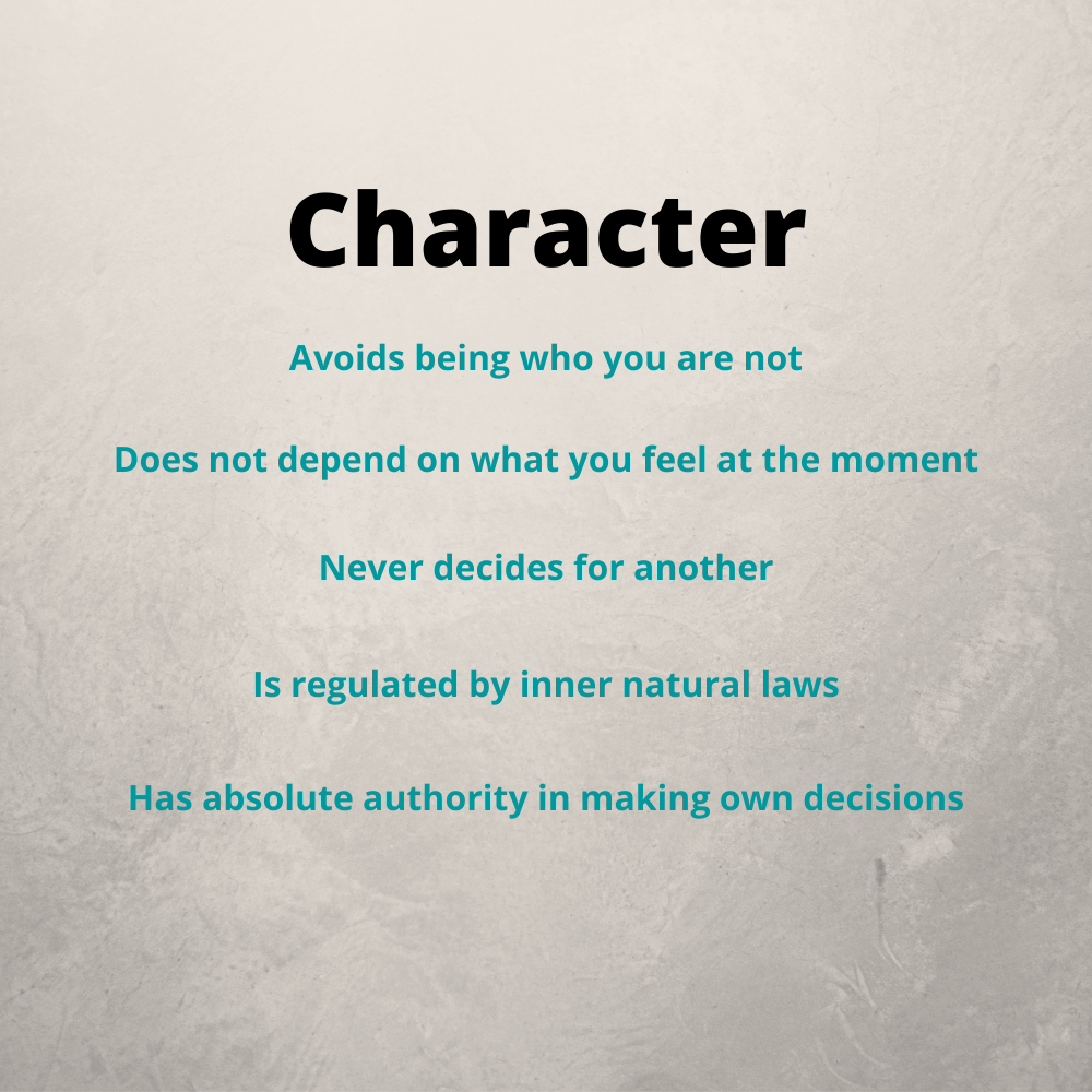 Statement About Character